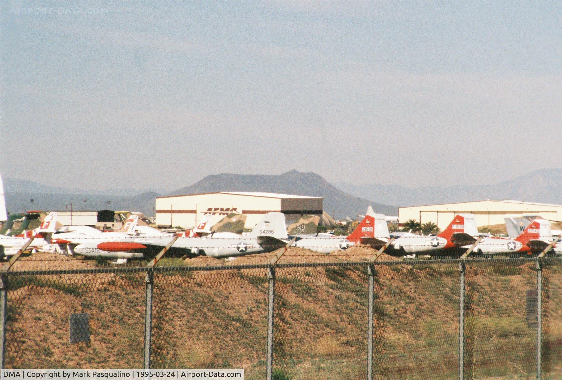 Davis Monthan Afb Airport (DMA) - B-57 aircraft in storage