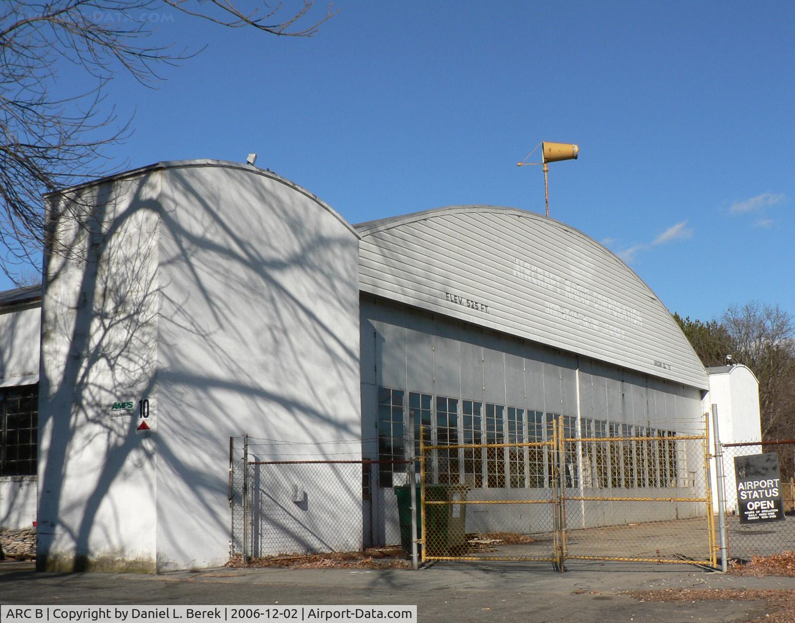ARC B Airport - The main hanger of the now disused Aircraft Radio Corporation airfield in Boonton, NJ, is currently used as a garage.