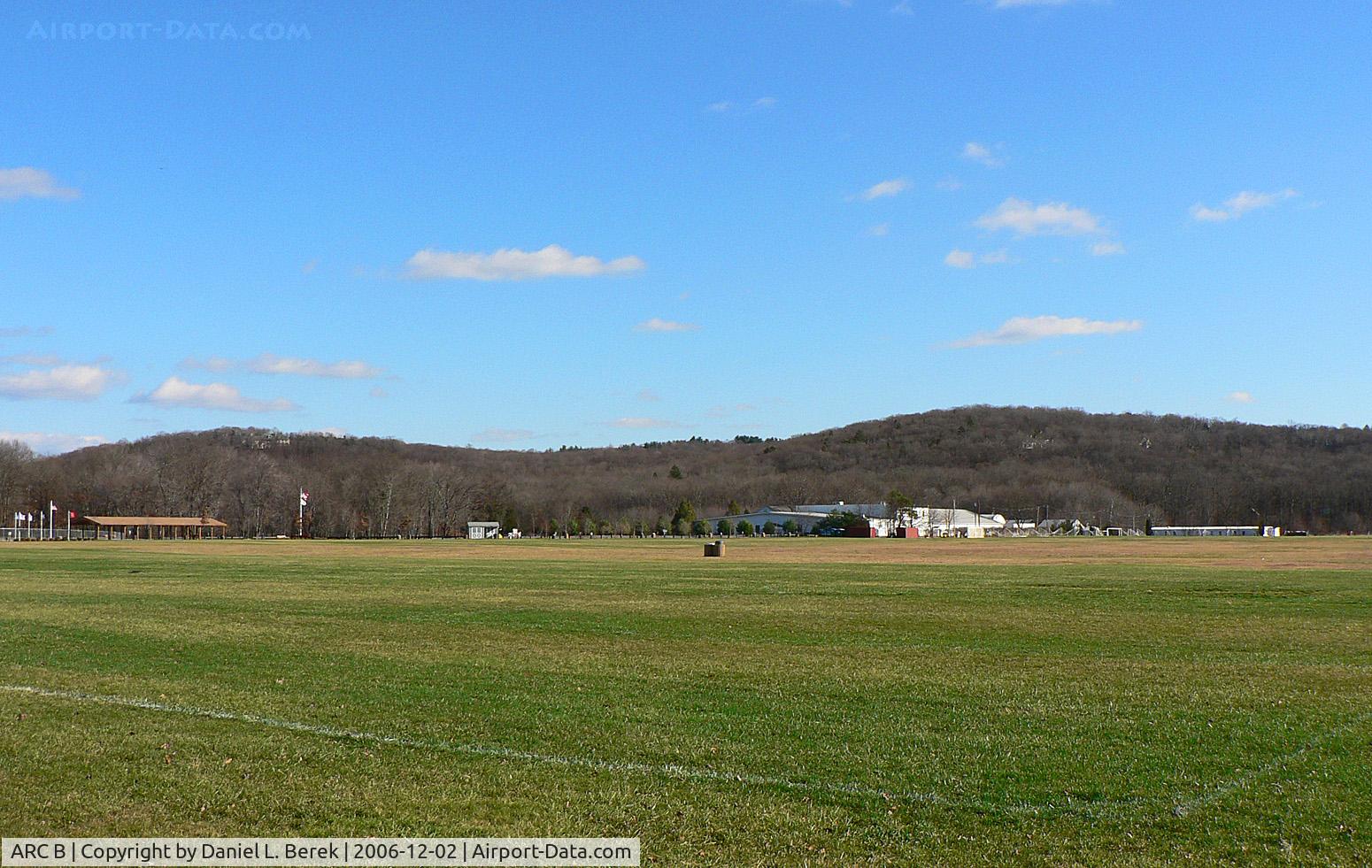 ARC B Airport - What were once the bustling turf runways of the Aircraft Radio Corporation, Boonton, NJ, are now relegated to soccer matches and radio-controlled model airplanes.  Native son General Billy Mitchell tested navigation devices here.