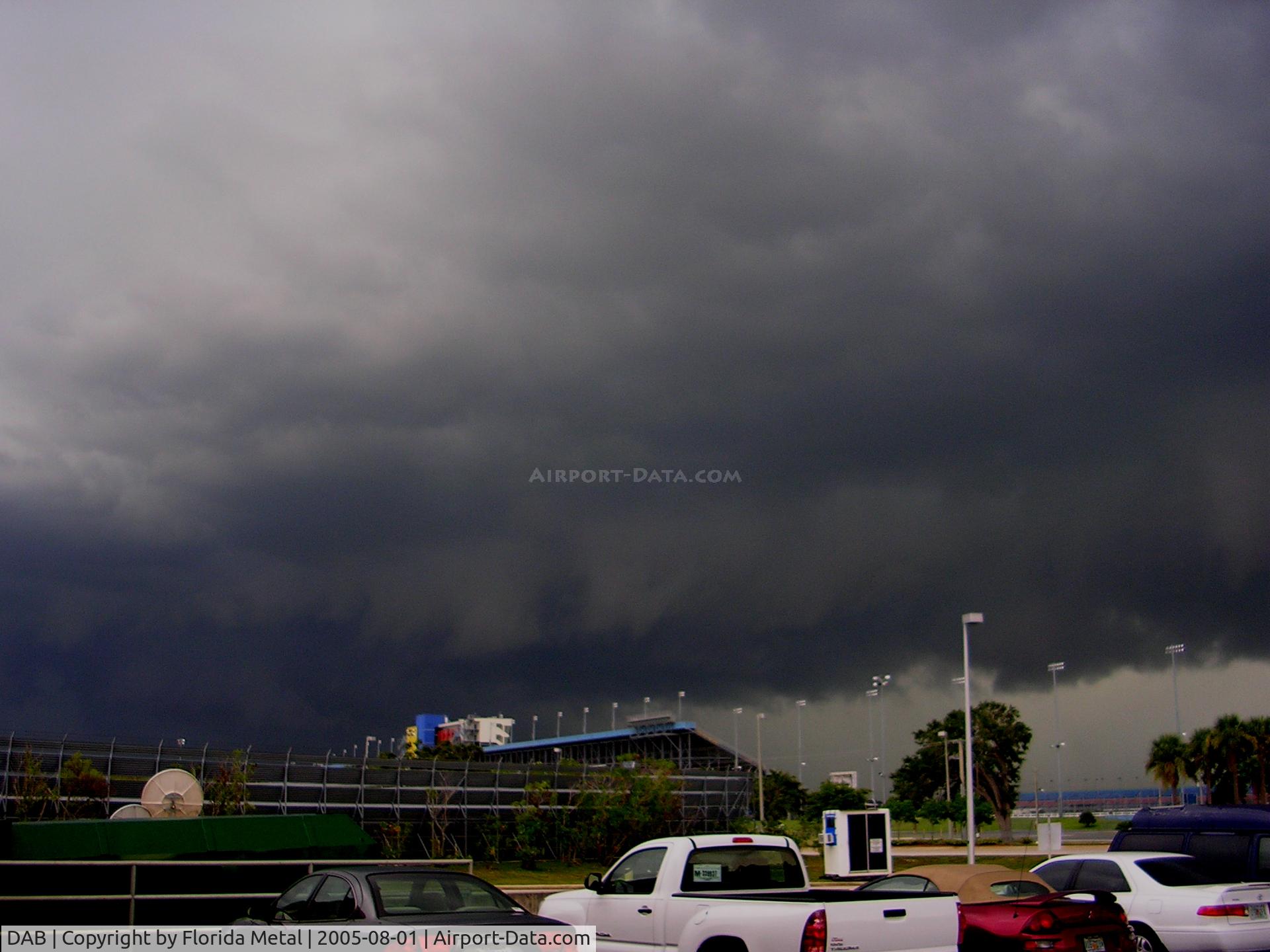 Daytona Beach International Airport (DAB) - Evening storm looking from Airport Parking lot toward speedway