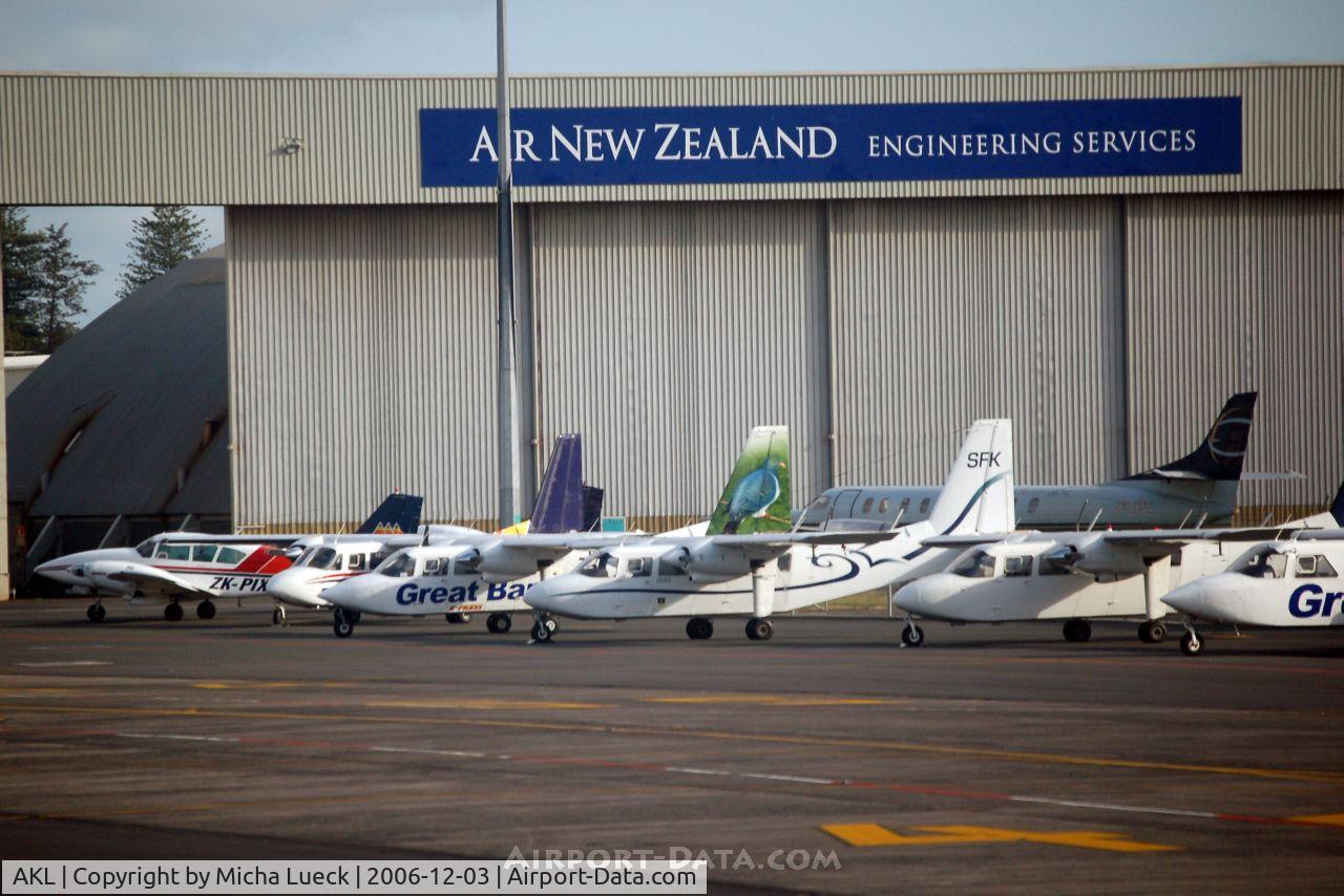 Auckland International Airport, Auckland New Zealand (AKL) - A great line-up of BN Islanders