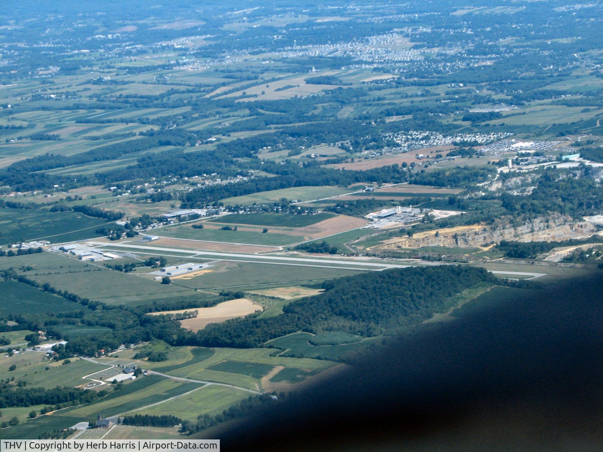 York Airport (THV) - passing York airport heading east