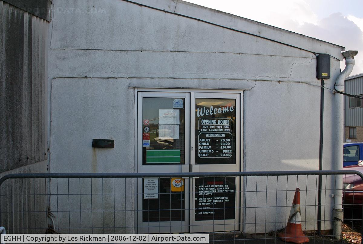 Bournemouth Airport, Bournemouth, England United Kingdom (EGHH) - Bournemouth Aviation Museum entrance