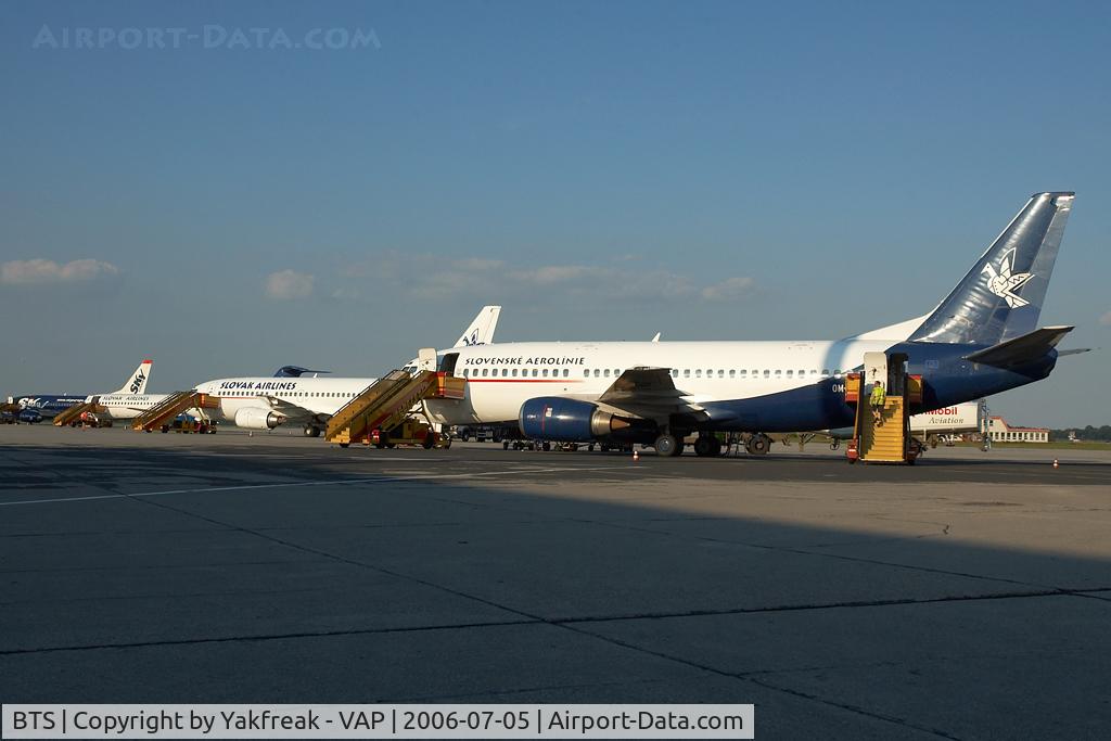 Milan Rastislav Štefánik Airport (Bratislava Airport), Bratislava Slovakia (Slovak Republic) (BTS) - Ramp overview