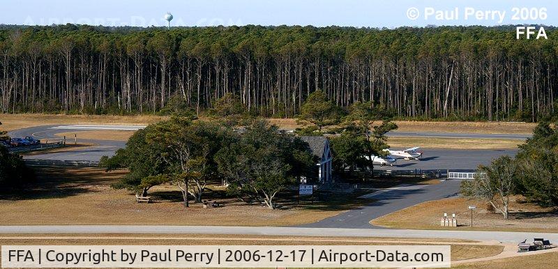 First Flight Airport (FFA) - The actual airport facility seen from the Memorial Pylon