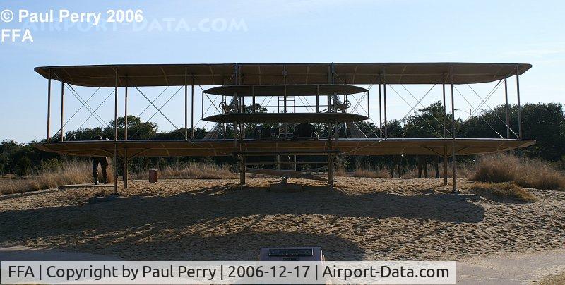 First Flight Airport (FFA) - Techically, the Replica Flyer is off the airport itself