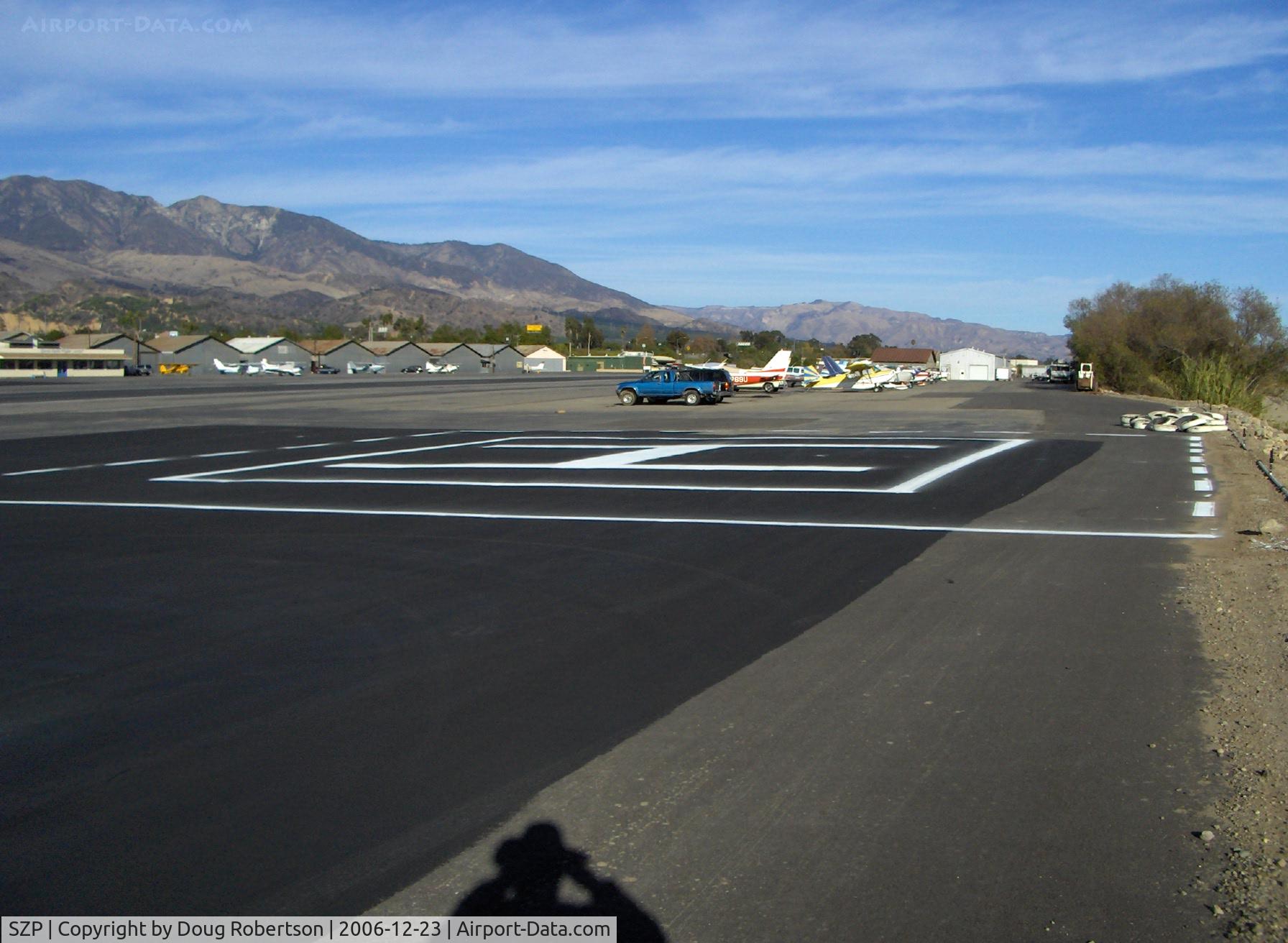 Santa Paula Airport (SZP) - Newly resurfaced and re-marked Helo Pad