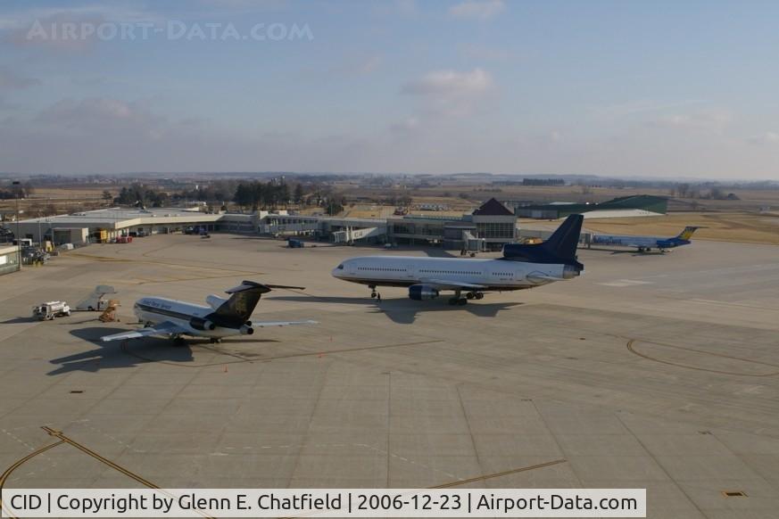 The Eastern Iowa Airport (CID) - Terminal area as seen from the control tower