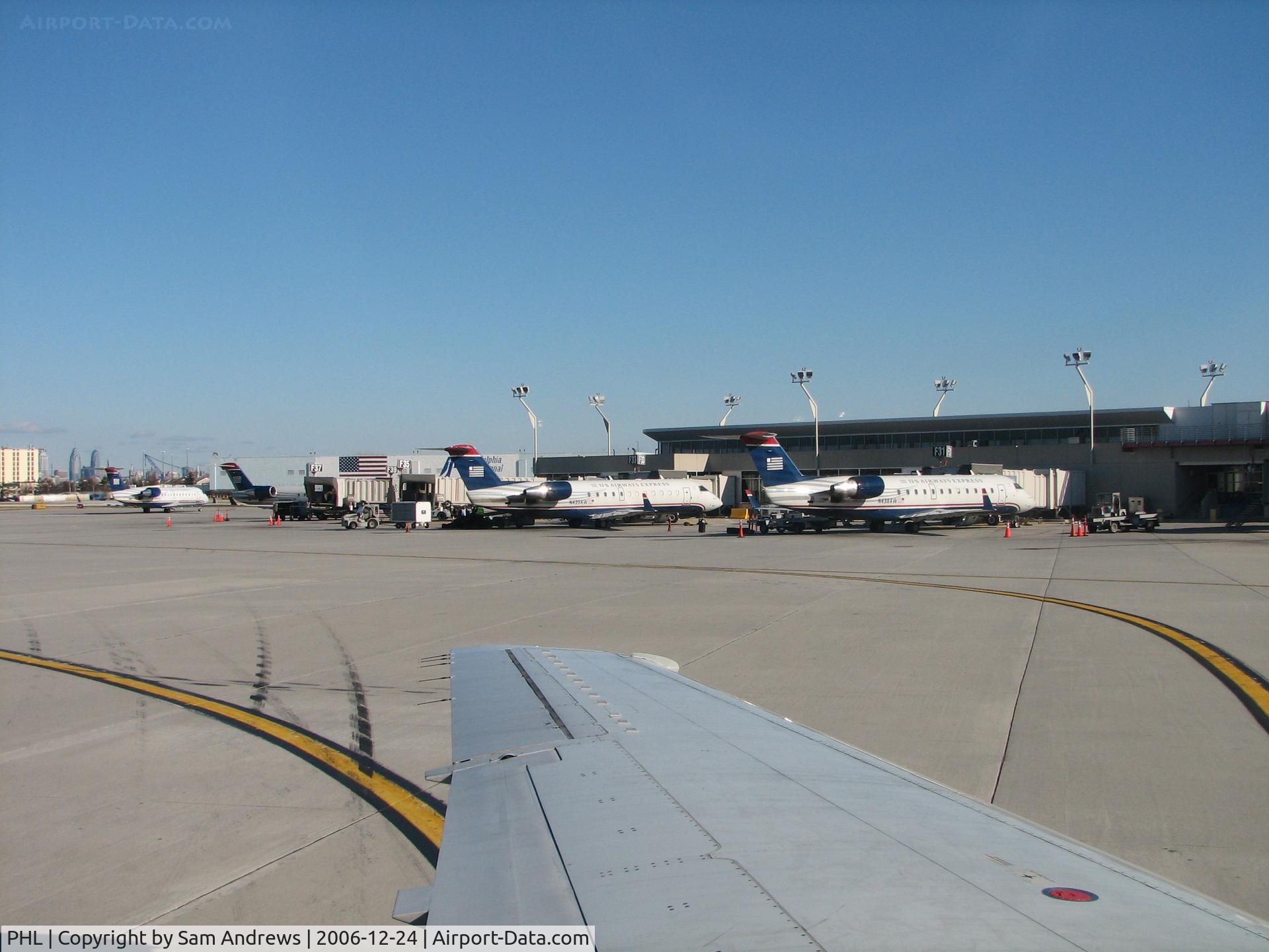 Philadelphia International Airport (PHL) - All lined up.