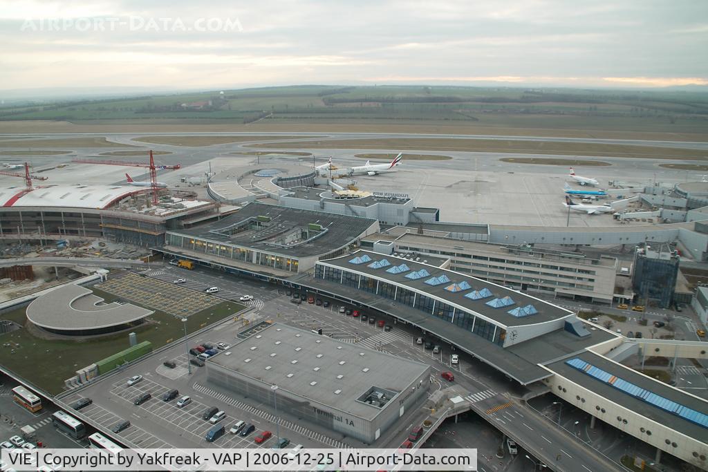 Vienna International Airport, Vienna Austria (VIE) - Airport overview from the tower