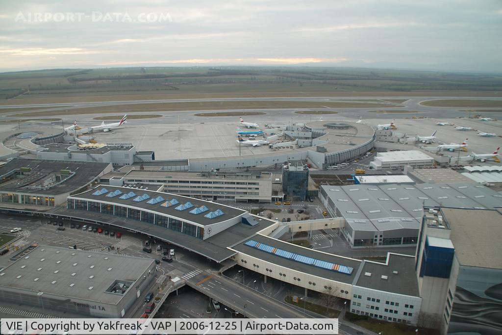 Vienna International Airport, Vienna Austria (VIE) - Airport overview from the tower