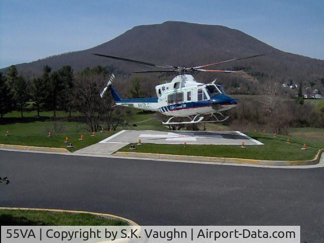 Giles Memorial Hospital Heliport (55VA) - Giles Memorial Helipad (Shown with Carilion LifeGuard-10, which is operated by Air Methods