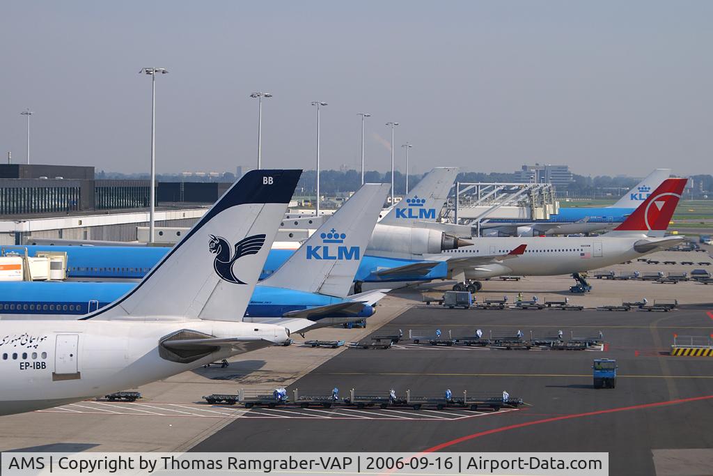 Amsterdam Schiphol Airport, Haarlemmermeer, near Amsterdam Netherlands (AMS) - airport overview
