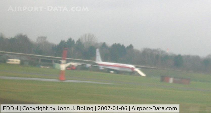Hamburg Airport, Boeing 707 an display at Hamburg International Airport