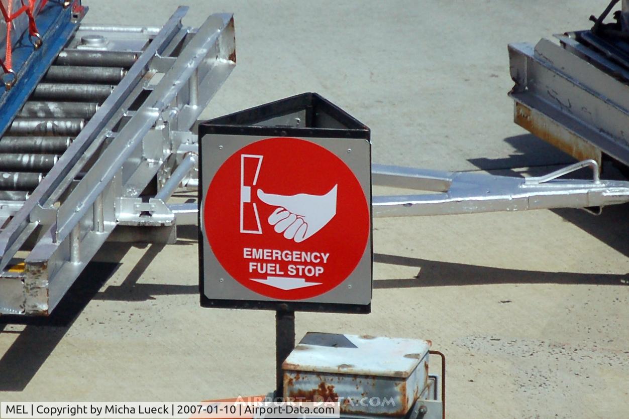Melbourne International Airport, Tullamarine, Victoria Australia (MEL) - Sign in Melbourne