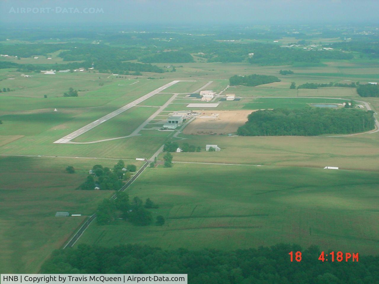 Huntingburg Airport (HNB) - Corporate taxiway construction during summer of 2005