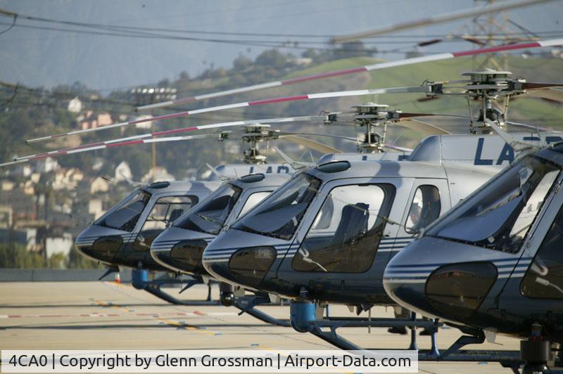 Lapd Hooper Heliport (4CA0) - LAPD Hooper Heliport Eurocopter AS350 Flir 8000+ & BriteStar Infrared