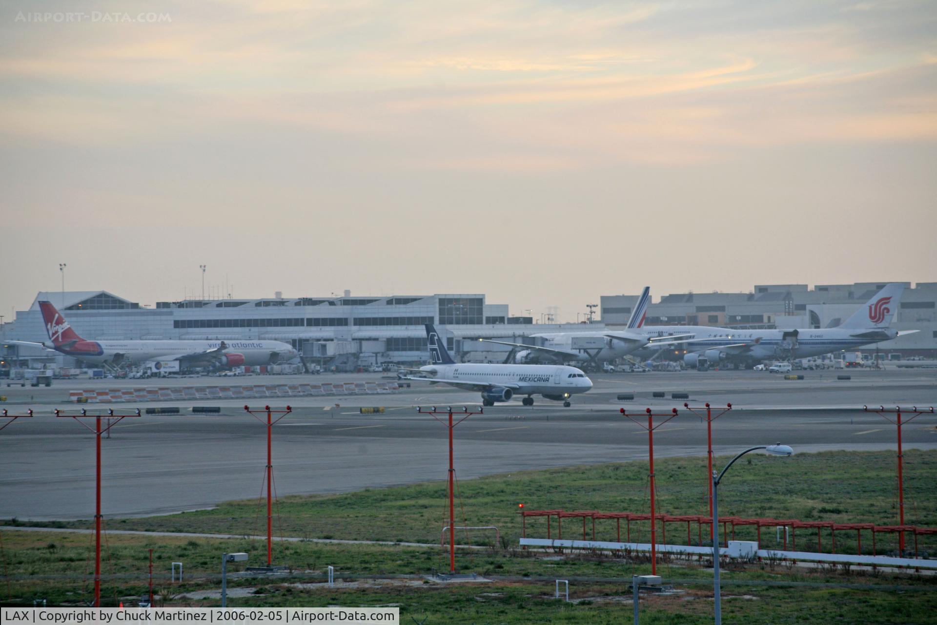 Los Angeles International Airport (LAX) - Mexicana, Virgin, Air France and China Air planes