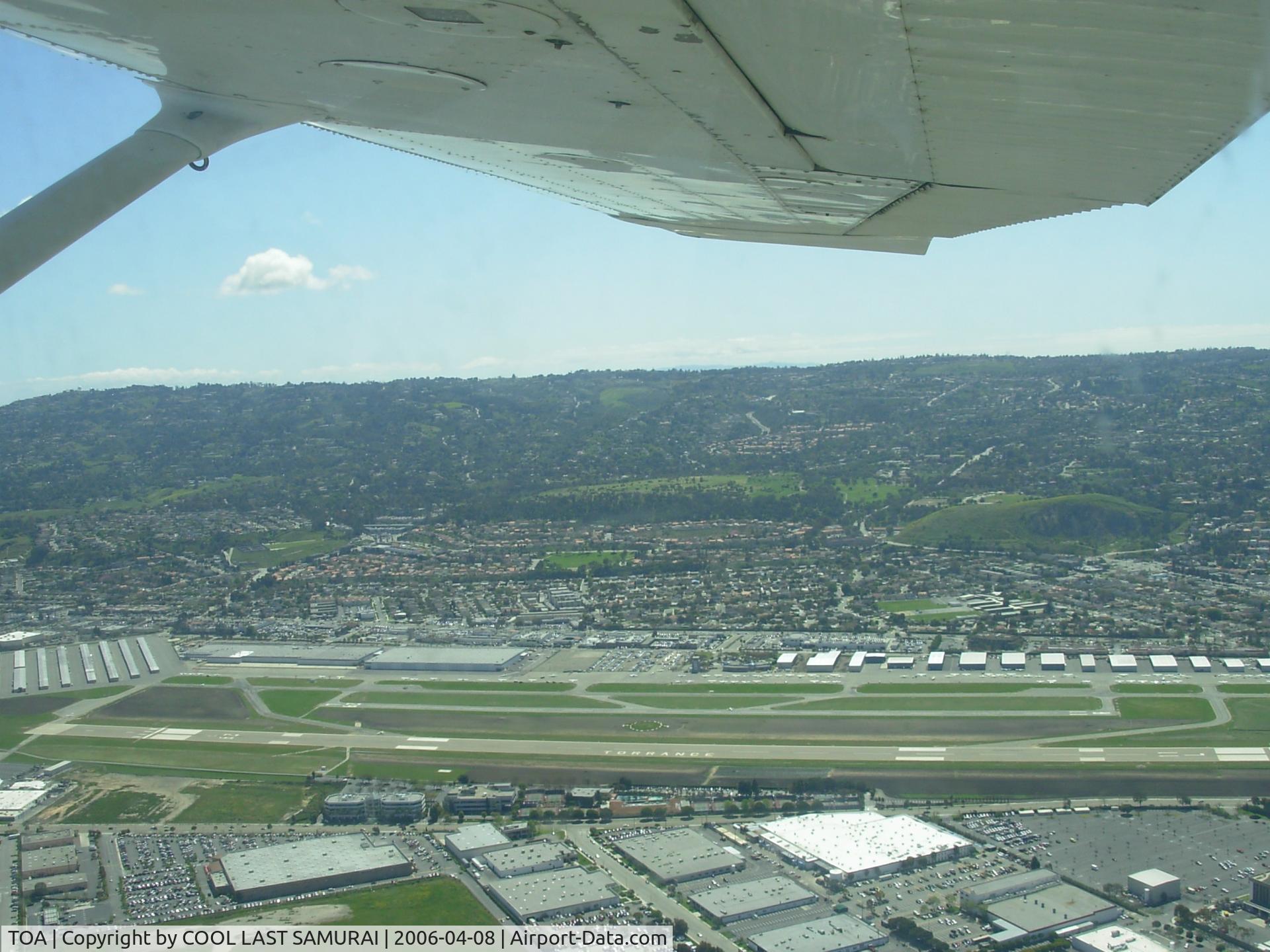Zamperini Field Airport (TOA) - a view from downwind north for Rwy29R