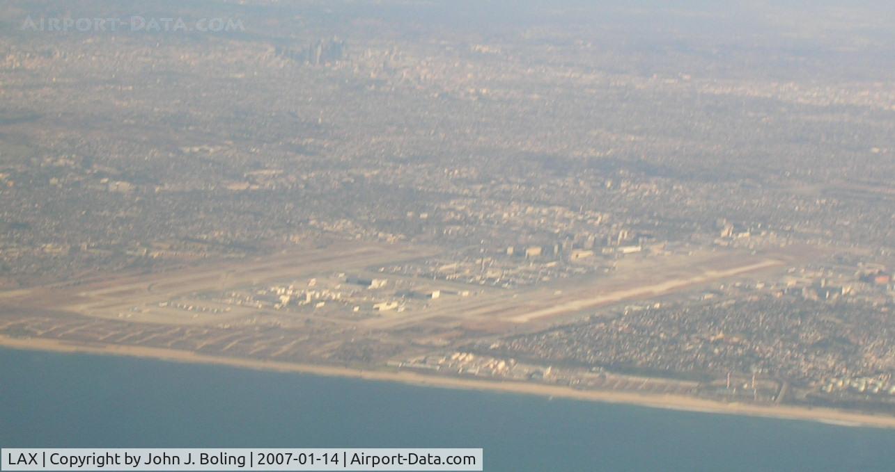 Los Angeles International Airport (LAX) - Los Angeles International Airport looking northeast.