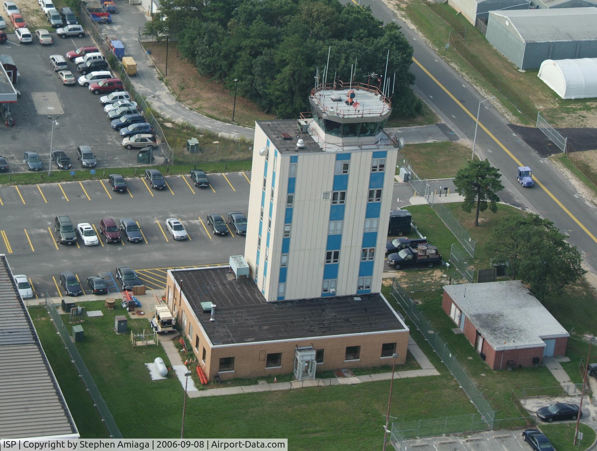 Long Island Mac Arthur Airport (ISP) - Tower from asbout 500 MSL
