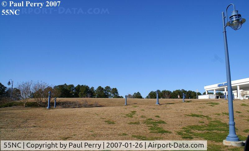 Lenoir Memorial Hospital Heliport (55NC) - Elevated on the hill from the parking lot, with quick access to the ER