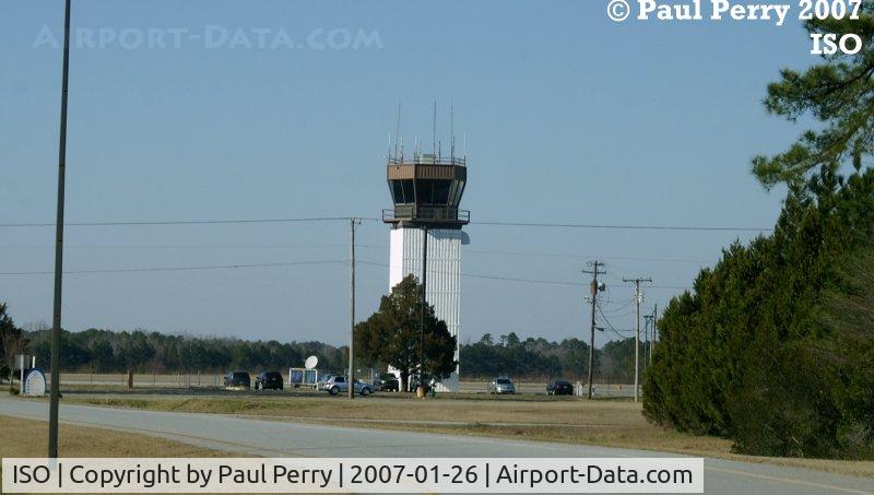 Kinston Regional Jetport At Stallings Fld Airport (ISO) - FAA control tower, near the Forestry Service Ramp