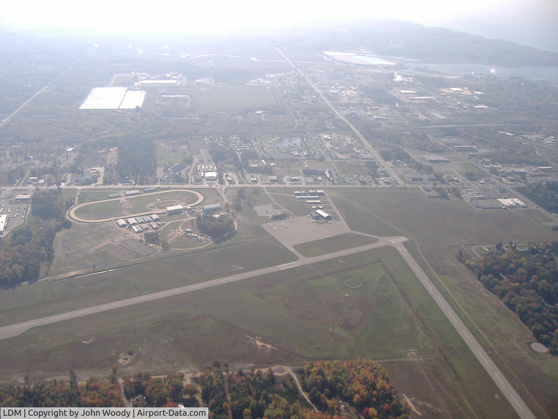 Mason County Airport (LDM) - Ludington Airport looking south