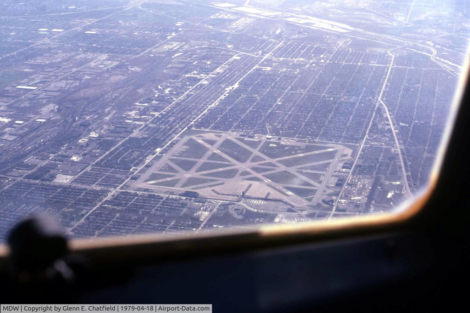 Chicago Midway International Airport (MDW) - As seen from a TWA Boeing 707 jump seat