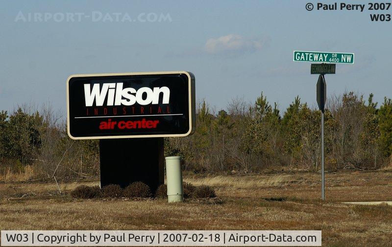 Wilson Industrial Air Center Airport (W03) - Wilson's new sign.  Very modern