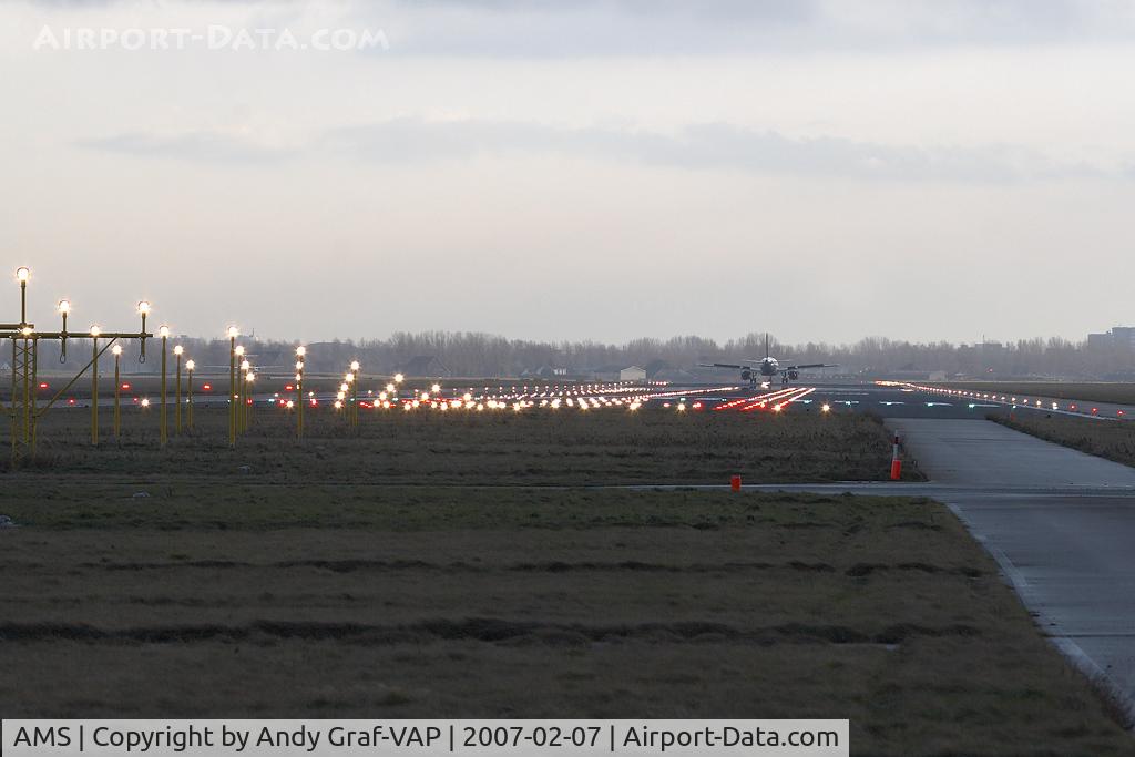 Amsterdam Schiphol Airport, Haarlemmermeer, near Amsterdam Netherlands (AMS) - Overview of 18R