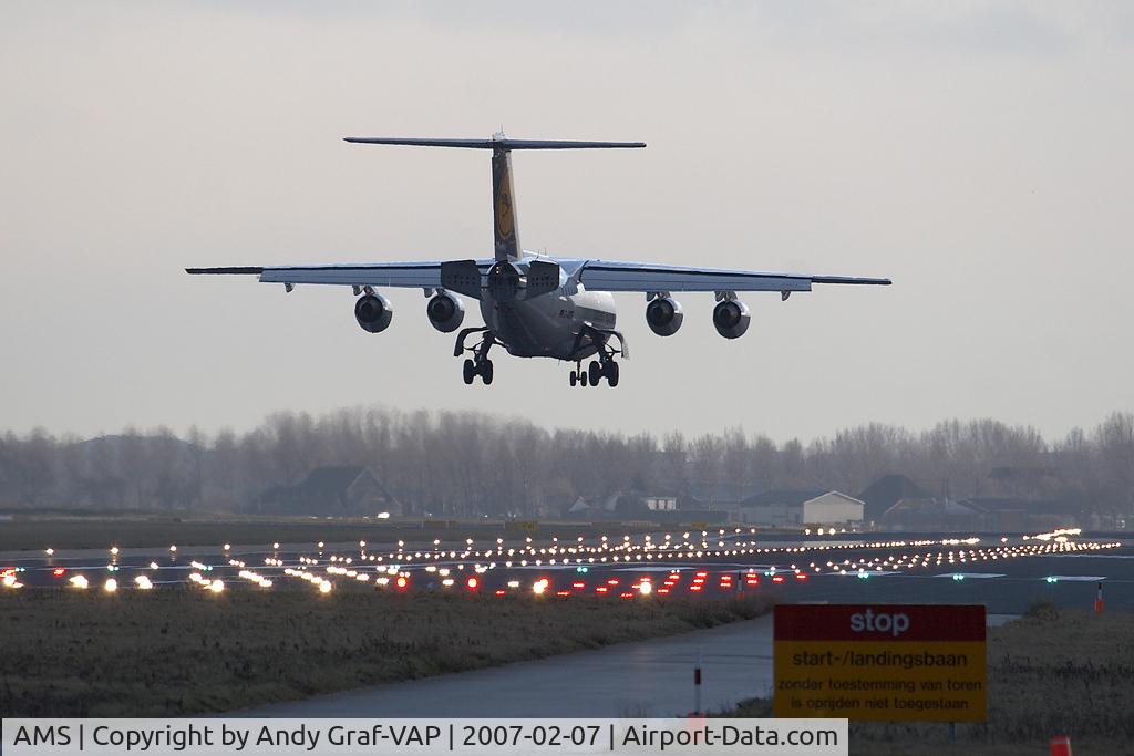 Amsterdam Schiphol Airport, Haarlemmermeer, near Amsterdam Netherlands (AMS) - Overview of 18R