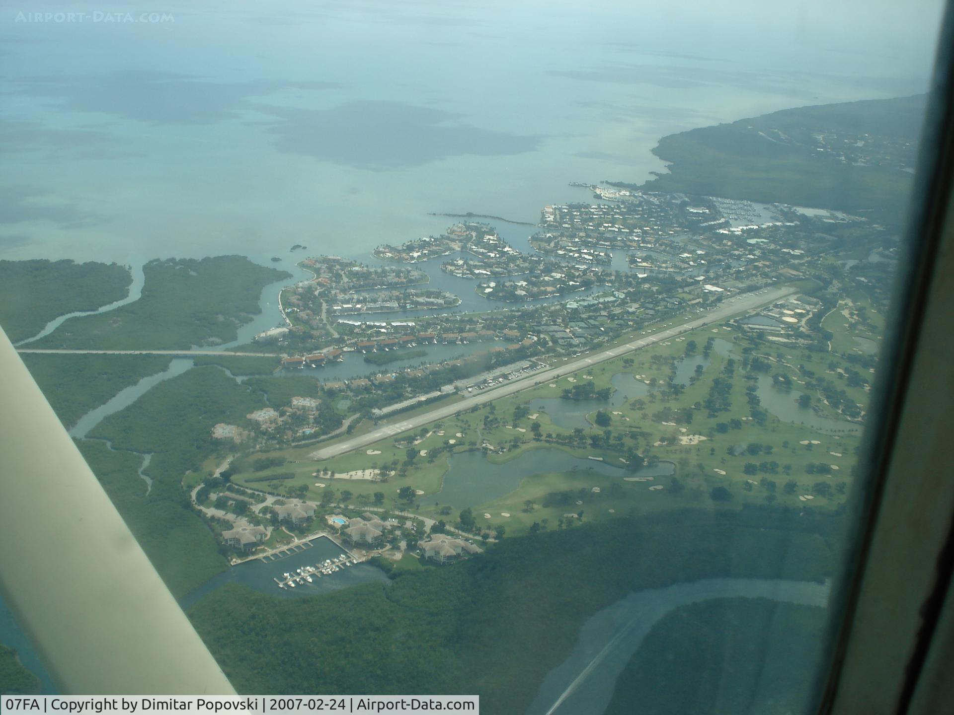 Ocean Reef Club Airport (07FA) - Photo taken from about 2000 feet.