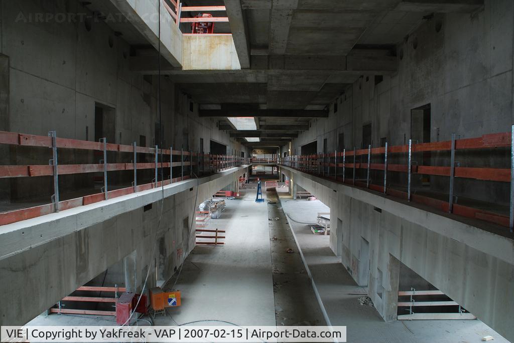 Vienna International Airport, Vienna Austria (VIE) - New Terminal Skylink under construction