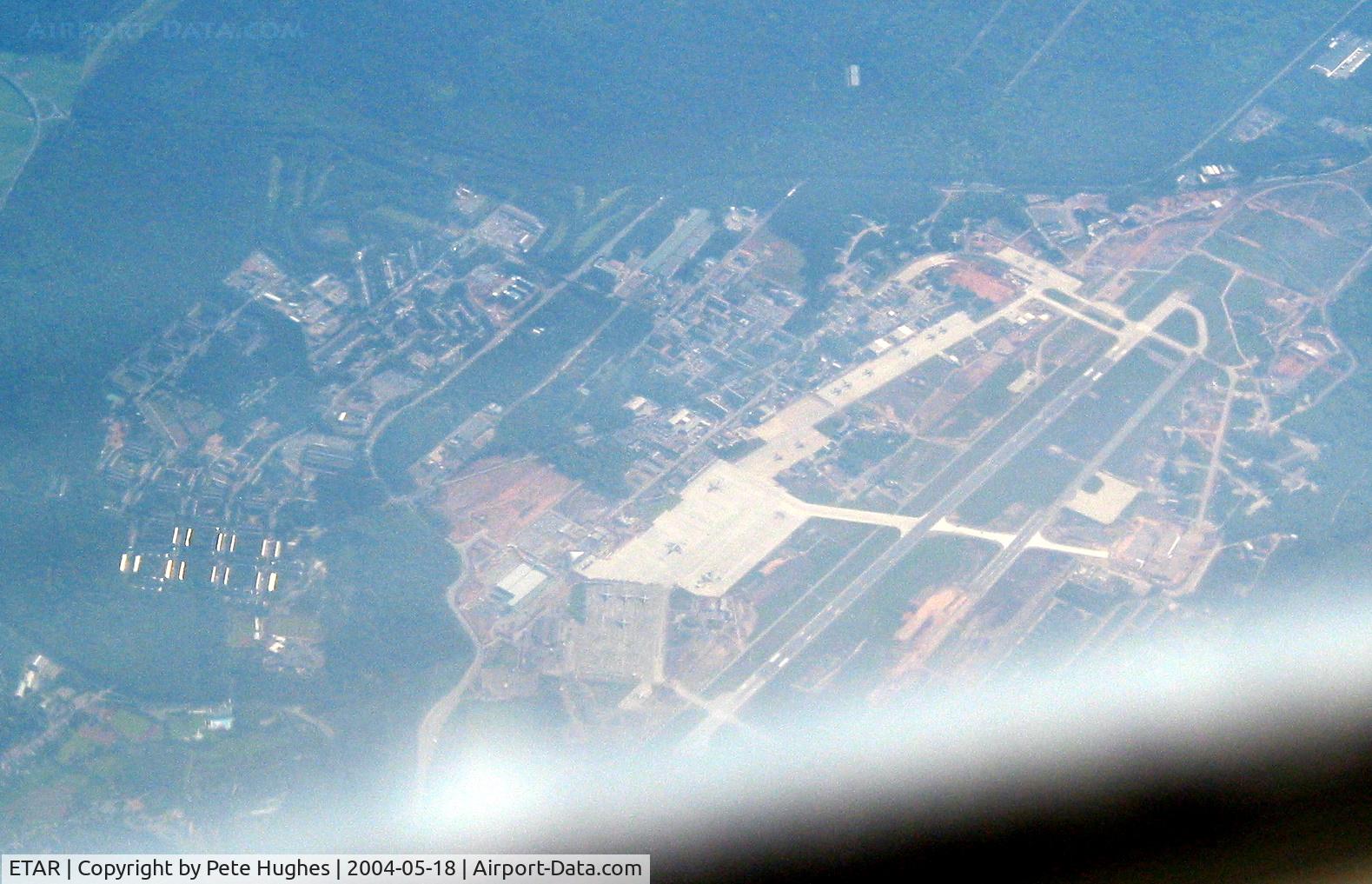 Ramstein Air Base Airport, Ramstein Germany (ETAR) - Ramstein from 30,000 ft