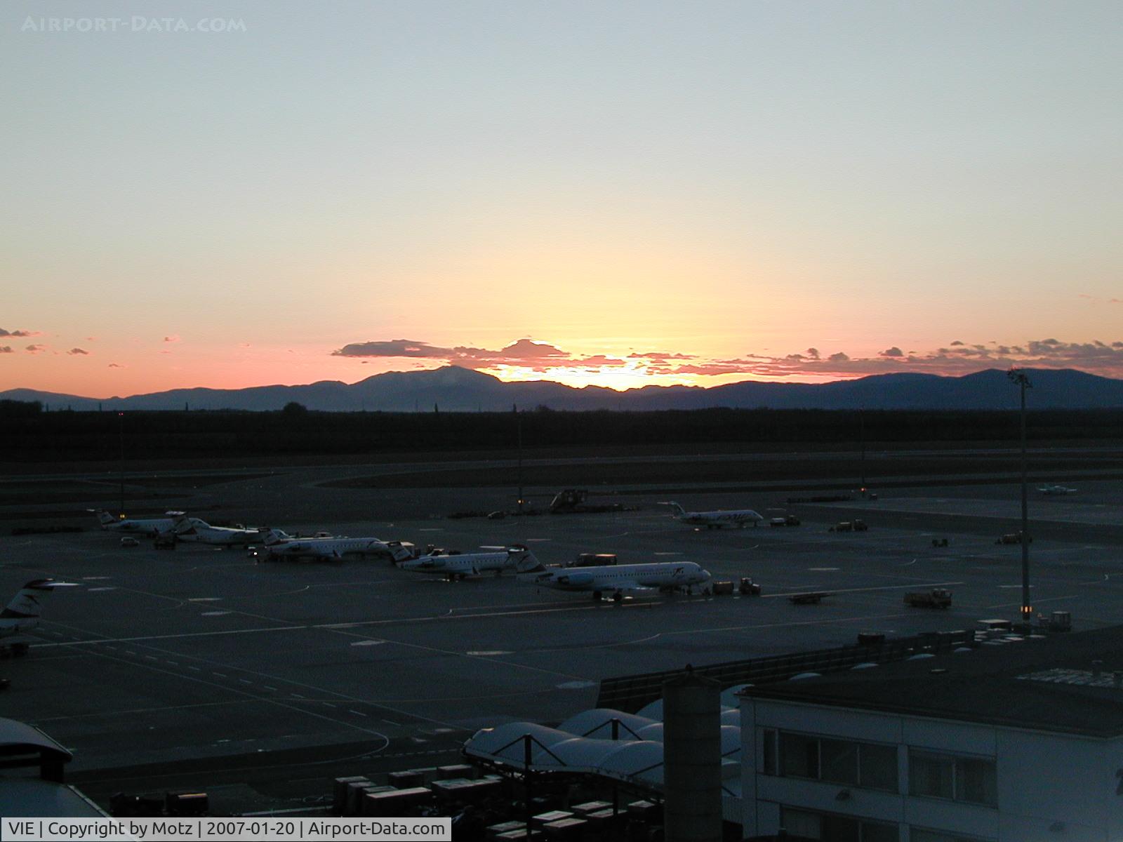 Vienna International Airport, Vienna Austria (VIE) - Sunset