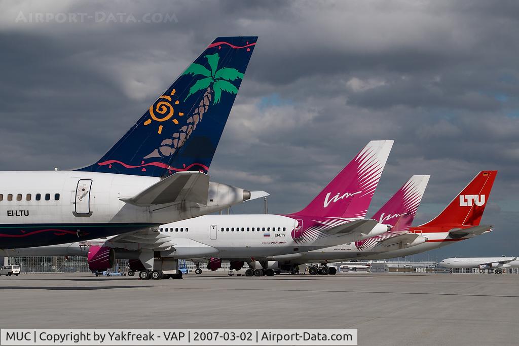 Munich International Airport (Franz Josef Strauß International Airport), Munich Germany (MUC) - some Vim Airlines Boeing 757-200