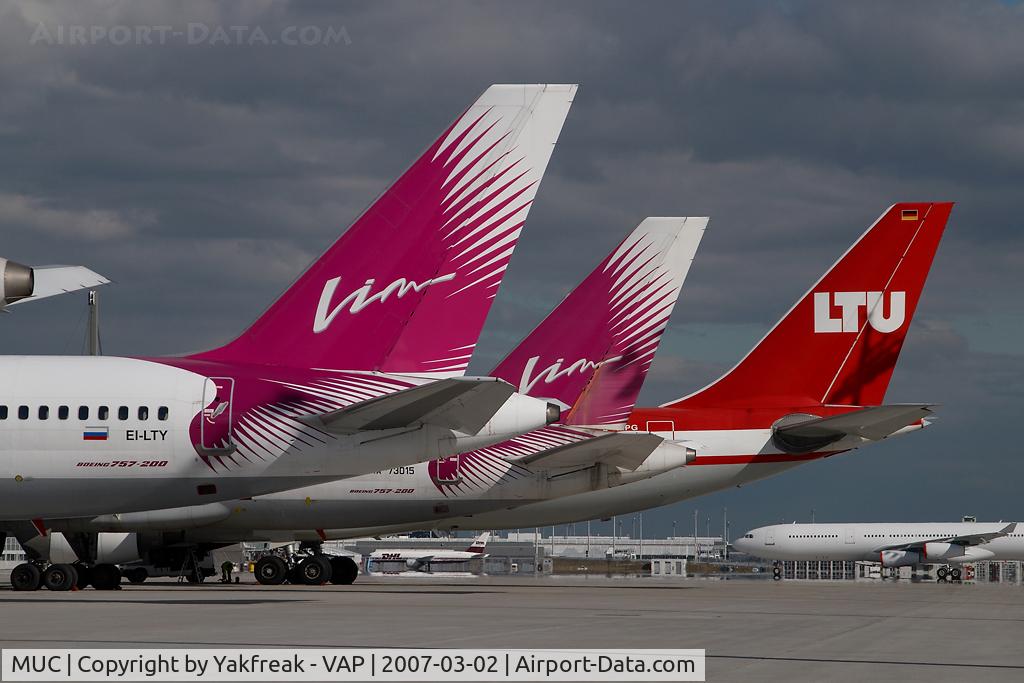 Munich International Airport (Franz Josef Strauß International Airport), Munich Germany (MUC) - some Vim Airlines Boeing 757-200
