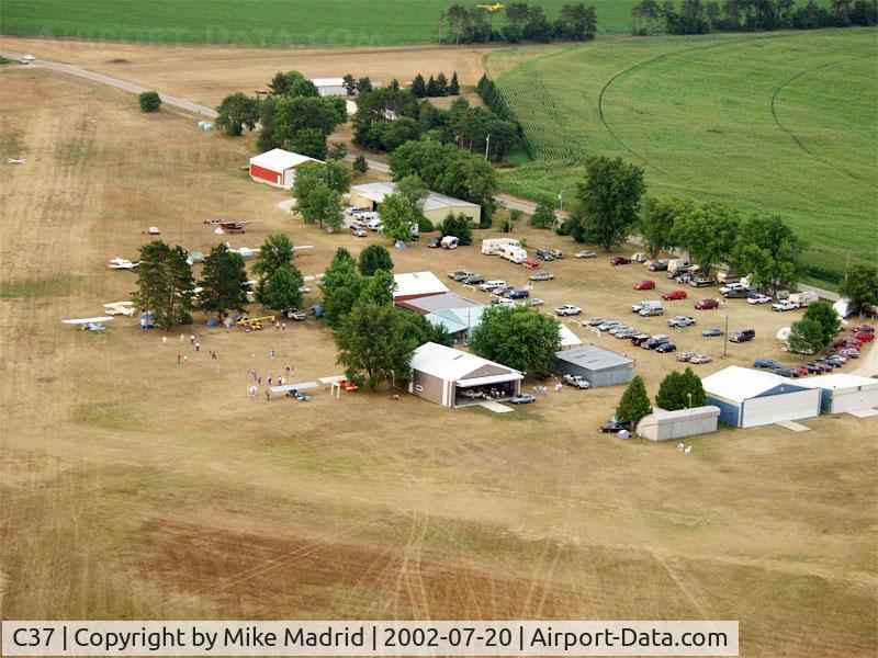 Brodhead Airport (C37) - Brodhead from the air