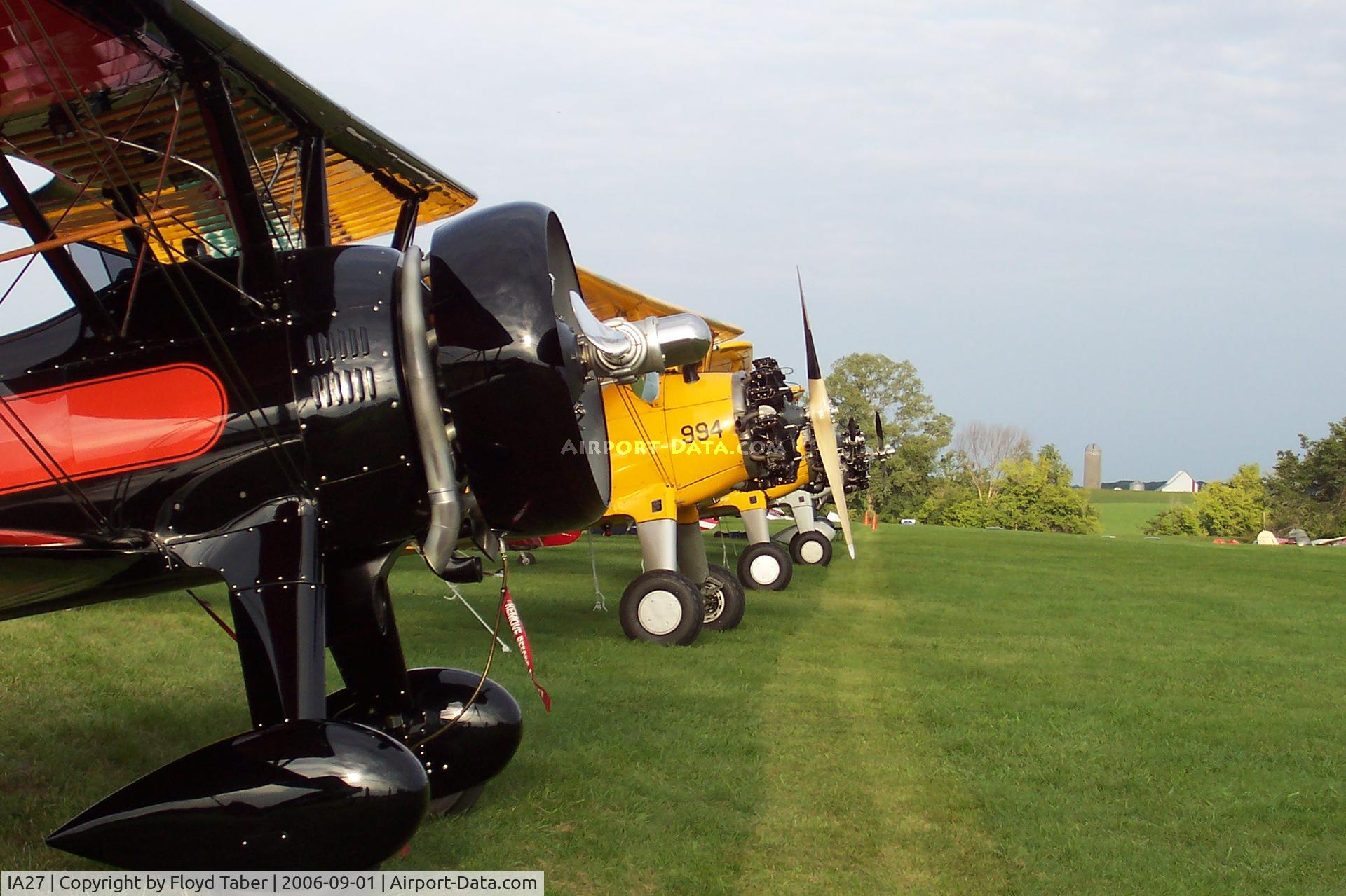 Antique Airfield Airport (IA27) - Flight Line Antique Airfield