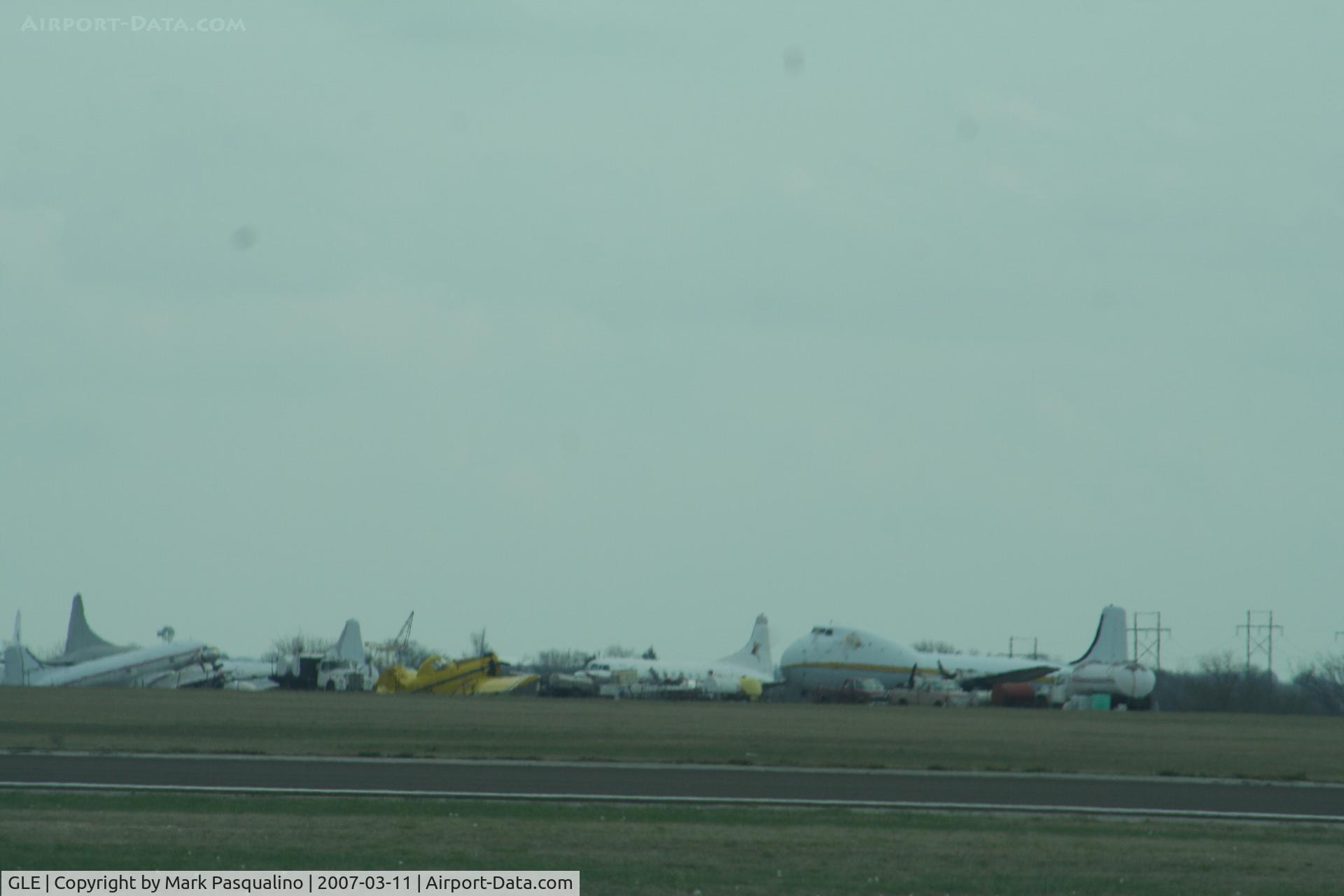 Gainesville Municipal Airport (GLE) - Cargo aircraft parked on east sde of airport