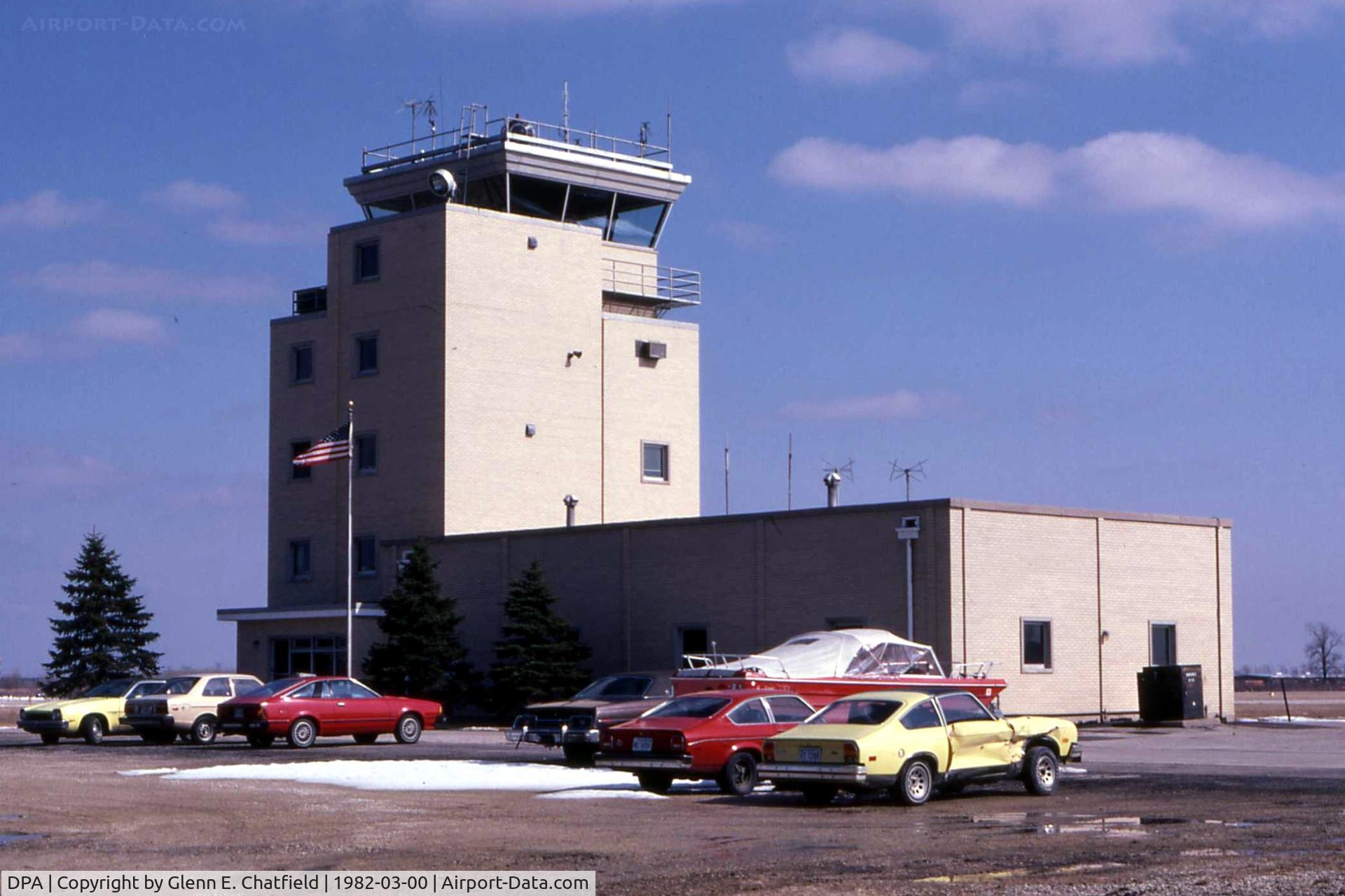 Dupage Airport (DPA) - Old Control tower on north side of airport