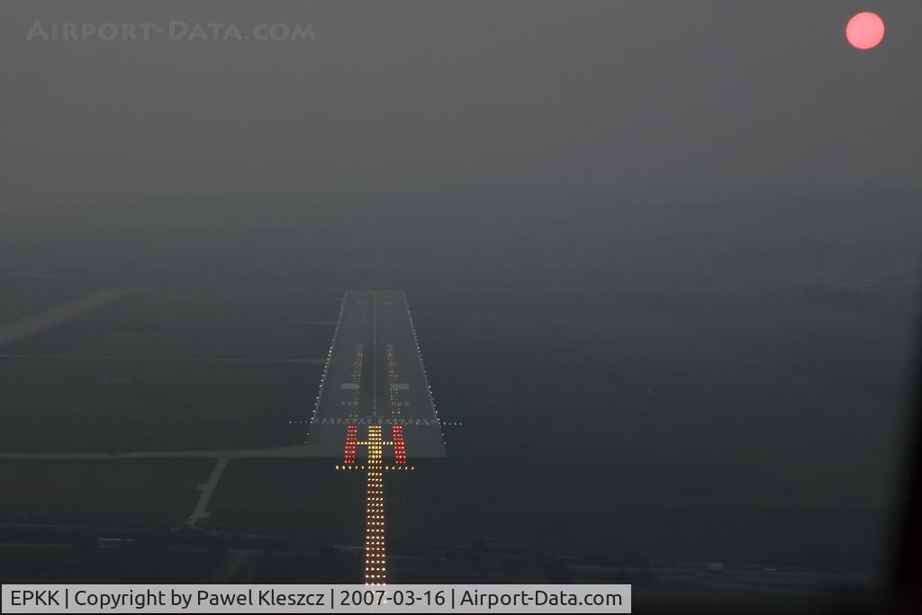 John Paul II International Airport Kraków-Balice, Kraków Poland (EPKK) - View from cockpit