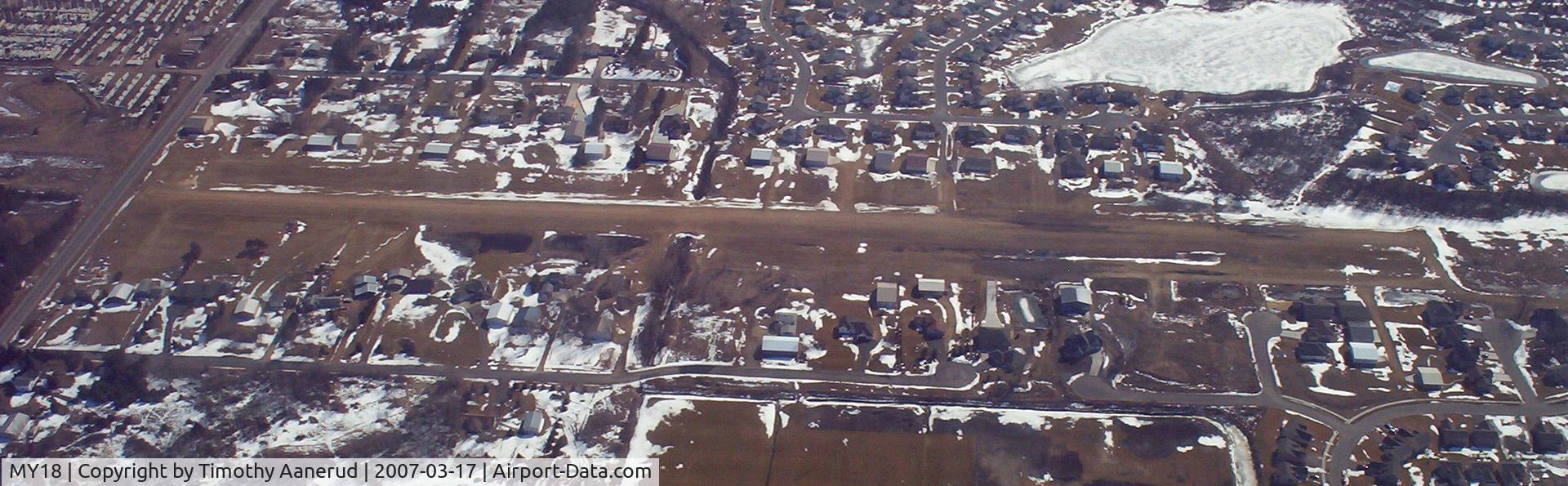 Lino Air Park Airport (MY18) - Lino Lakes Air Park, from the north looking south