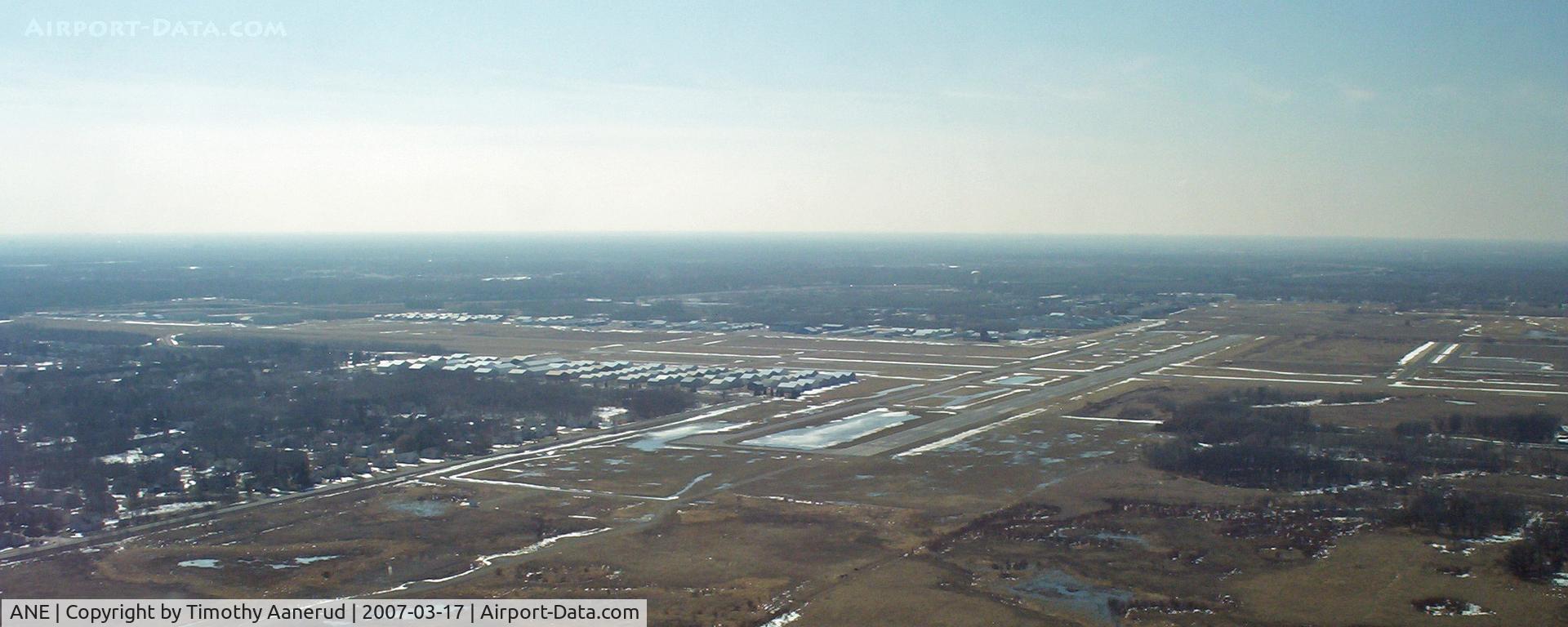 Anoka County-blaine Arpt(janes Field) Airport (ANE) - taken north east of the airport looking south west