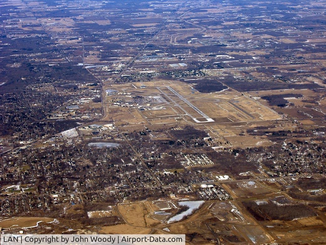 Capital Region International Airport (LAN) - KLAN looking west