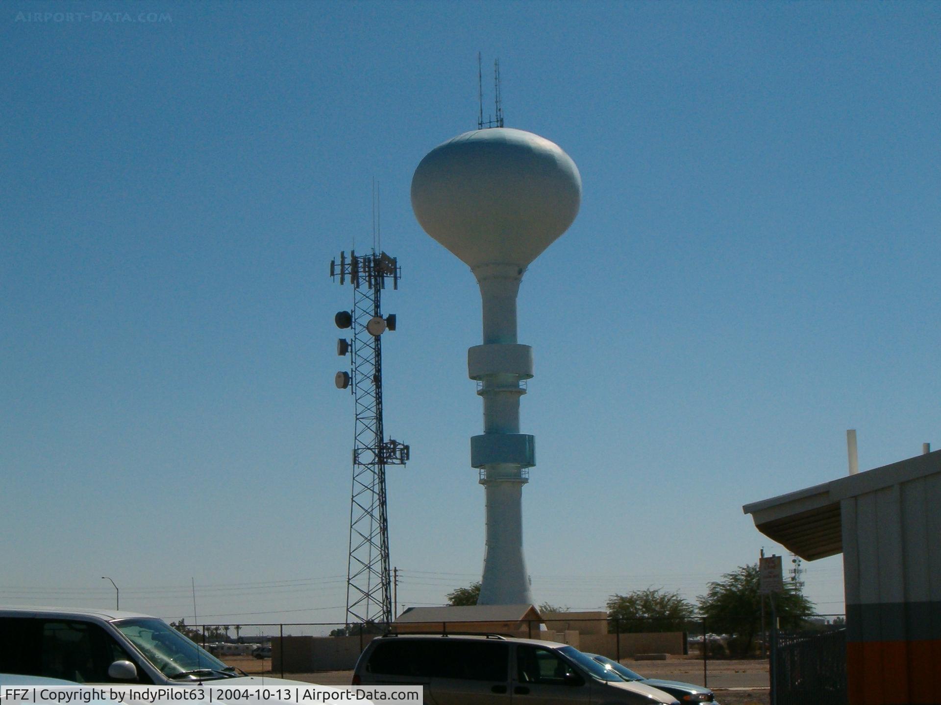 Falcon Fld Airport (FFZ) - The water tower at the edge of the field.