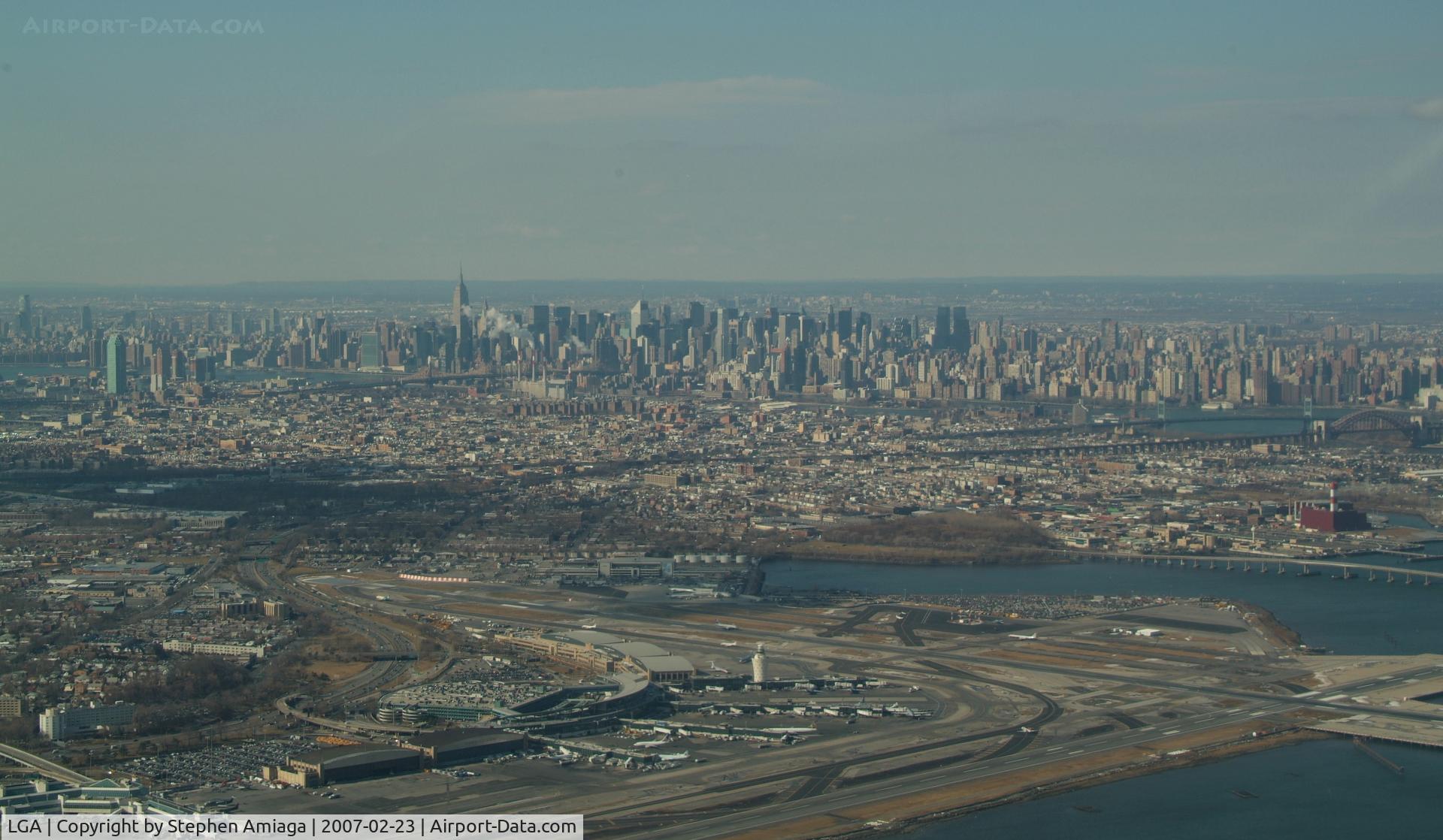 La Guardia Airport (LGA) - LaGuardia looking West - Along the 