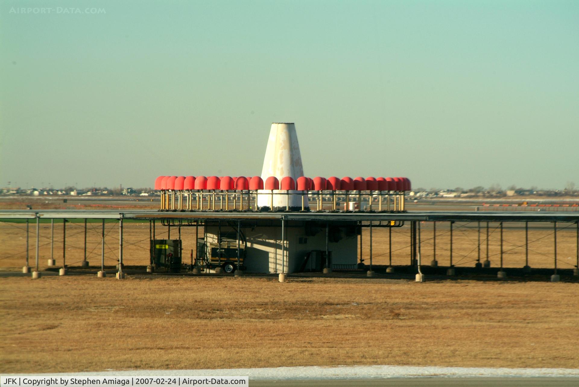 John F Kennedy International Airport (JFK) - Station passage of the JFK VOR - taxiing by...