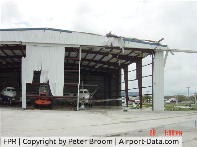 St Lucie County International Airport (FPR) - Hanger @ KFPR after Tornado visit